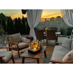 BIOKOMINEK SUNSET GARDEN MINI CZARNY STRUKTURALNY