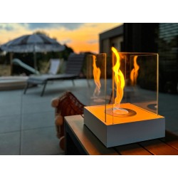 BIOKOMINEK SUNSET GARDEN MINI BIAŁY MAT