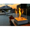 BIOKOMINEK SUNSET GARDEN MINI BIAŁY MAT
