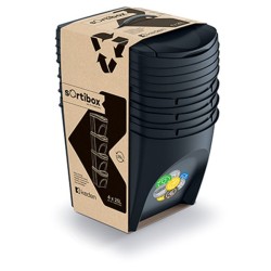 Kosz na śmieci SORTIBOX (SET4) - czarny
