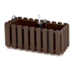 Skrzynka balkonowa BOARDEE FENCYCASE W - brąz 400 ml