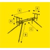 STABILNY STOJAK STANOWISKO KARPIOWE RODPOD BENT POD 3 ROD REGULOWANY