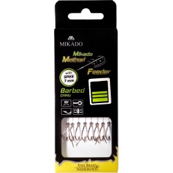 HACZYKI Method feeder z zadziorem Z IGŁĄ Nr 8 - przypon plecionka 8szt Fine Braid