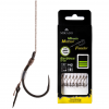 Haczyki z przyponem Mikado Method Feeder bezzadziorowe z igłą r. 10 8 szt.