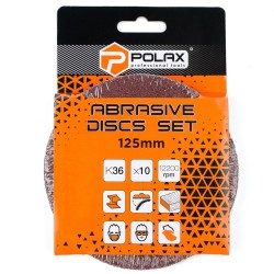 Papier ścierny KRĄŻEK szlifierski NA RZEP 7D do szlifierki 125mm P36 10szt