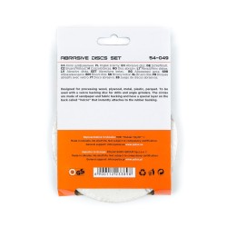 Papier ścierny KRĄŻEK szlifierski NA RZEP 7D do szlifierki 125mm P80 10szt
