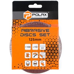 Papier ścierny KRĄŻEK szlifierski NA RZEP 7D do szlifierki 125mm P100 10szt
