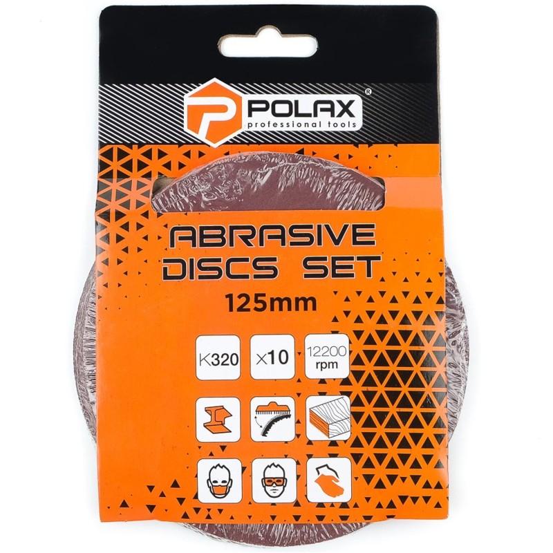 Papier ścierny KRĄŻEK szlifierski NA RZEP 7D do szlifierki 125mm P320 10szt Papier ścierny KRĄŻEK szlifierski NA RZEP 7D do szlifierki 125mm P320 10szt