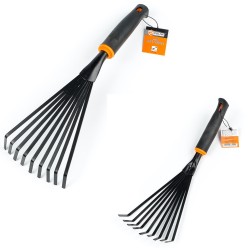 GRABKI WACHLARZOWE małe grabie METALOWE OGRODOWE 38 cm