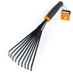 GRABKI WACHLARZOWE małe grabie METALOWE OGRODOWE 38 cm