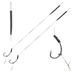 ZESTAW 2x PRZYPONÓW PRZYPON KARPIOWY blow back rig Z WŁOSEM 23cm hak 6