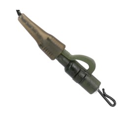 ZESTAW 2x PRZYPON KARPIOWY LEADCORE bezpieczny klips szybkozłączka 80cm