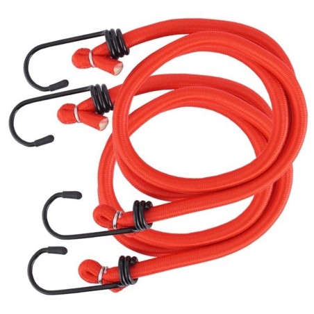 ZESTAW 2x LINEK linki elastyczne do MOCOWANIA BAGAŻU Z HACZYKAMI 80cm