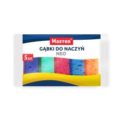 ZESTAW 5 x GĄBKA gąbki DO MYCIA NACZYŃ DUŻA NEO