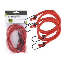 ZESTAW 4x LINEK linki elastyczne do MOCOWANIA BAGAŻU Z HACZYKAMI 80cm
