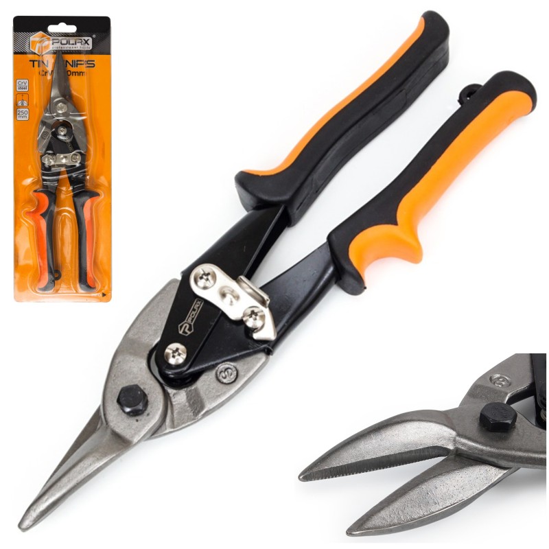 NOŻYCE DO CIĘCIA BLACHY PROSTE 250mm