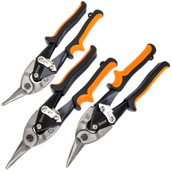 ZESTAW NOŻYC DO CIĘCIA BLACHY METALU PRAWE PROSTE LEWE 250mm