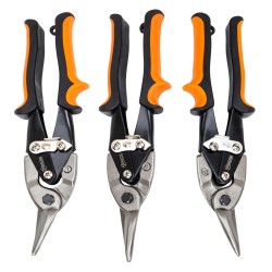 ZESTAW NOŻYC DO CIĘCIA BLACHY METALU PRAWE PROSTE LEWE 250mm