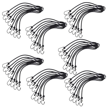 7x LINKA ELASTYCZNA LINKI PAJĄK 8 ramienne DO MOCOWANIA BAGAŻU 60cm