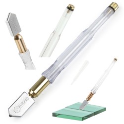 NÓŻ DO CIĘCIA SZKŁA LUSTER SZYB OLEJOWY ROLKA WĘGLIK VK4 150mm
