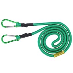 2x LINKA PAS GUMA DO MOCOWANIA BAGAŻU Z KARABINKAMI 10mm x 150cm