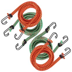 2x LINKA GUMA ELASTYCZNA DO MOCOWANIA BAGAŻU Z HACZYKAMI 8MM x 180CM 4szt