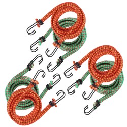 3x LINKA GUMA ELASTYCZNA DO MOCOWANIA BAGAŻU Z HACZYKAMI 8MM x 180CM 4szt