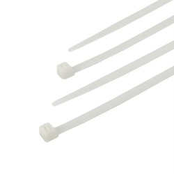 OPASKI ZACISKOWE TRYTYTKI BIAŁE NYLONOWE OPASKA KABLOWA 3 x 200mm 100szt