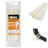 OPASKI ZACISKOWE TRYTYTKI BIAŁE NYLONOWE OPASKA KABLOWA 3 x 200mm 100szt