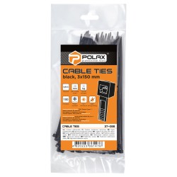 OPASKI ZACISKOWE TRYTYTKI CZARNE NYLONOWE OPASKA KABLOWA 3 x 150mm 100szt