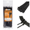 OPASKI ZACISKOWE TRYTYTKI CZARNE NYLONOWE OPASKA KABLOWA 3 x 200mm 100szt