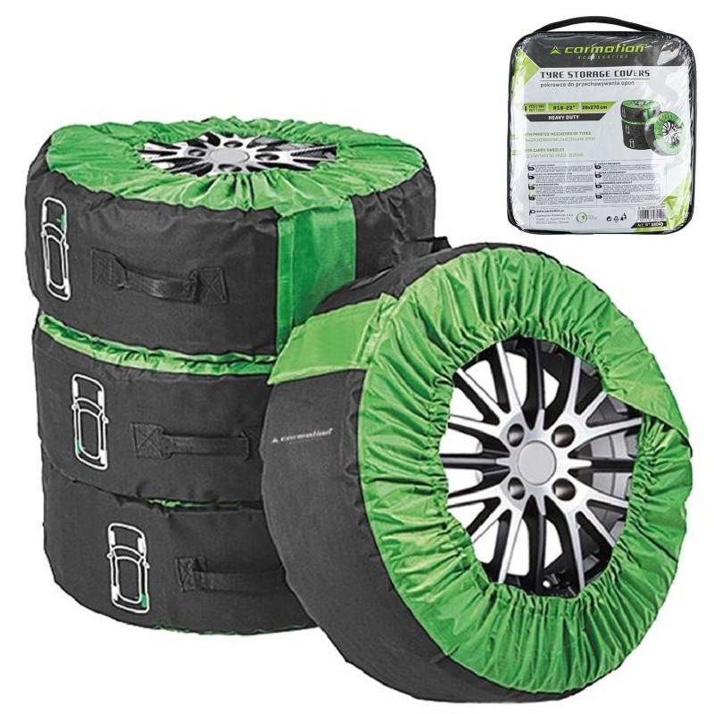 ZESTAW 4 x POKROWCÓW POKROWCE NA KOŁA OPONY ZIMOWE LETNIE R18 - 22