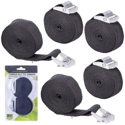 5x PAS TRANSPORTOWY do mocowania bagażu z klamrą 25mm 3,5M 400KG