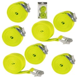 Zestaw pasów transportowych do mocowania bagażu z klamrą 25mm 2,5M KPL 2szt