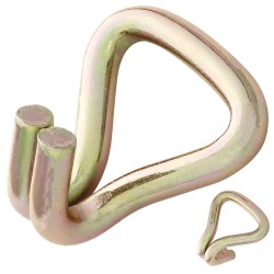 8x HAK DO PASÓW TRANSPORTOWYCH PODWÓJNY PAZUR STALOWY 5cm 5T