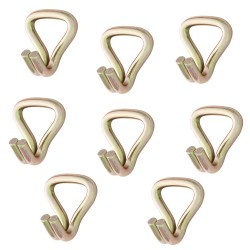 8x HAK DO PASÓW TRANSPORTOWYCH PODWÓJNY PAZUR STALOWY 5cm 5T