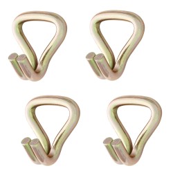 4x HAK DO PASÓW TRANSPORTOWYCH PODWÓJNY PAZUR STALOWY 5cm 5T