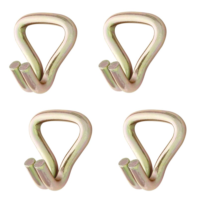 4x HAK DO PASÓW TRANSPORTOWYCH PODWÓJNY PAZUR STALOWY 5cm 5T