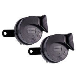 KLAKSON SAMOCHODOWY SYGNAŁ DZWIĘKOWY DWUTONOWY ŚLIMAKOWY 12V 118dB 2szt