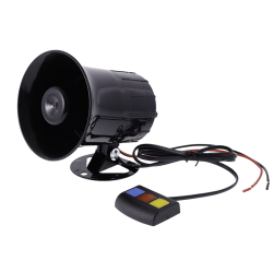 KLAKSON SYRENA ELEKTRONICZNA POLICJA STRAŻ POŻARNA 12V 3-TONOWA 100W