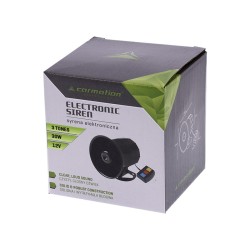 KLAKSON SYRENA ELEKTRONICZNA POLICJA STRAŻ POŻARNA 12V 3-TONOWA 100W