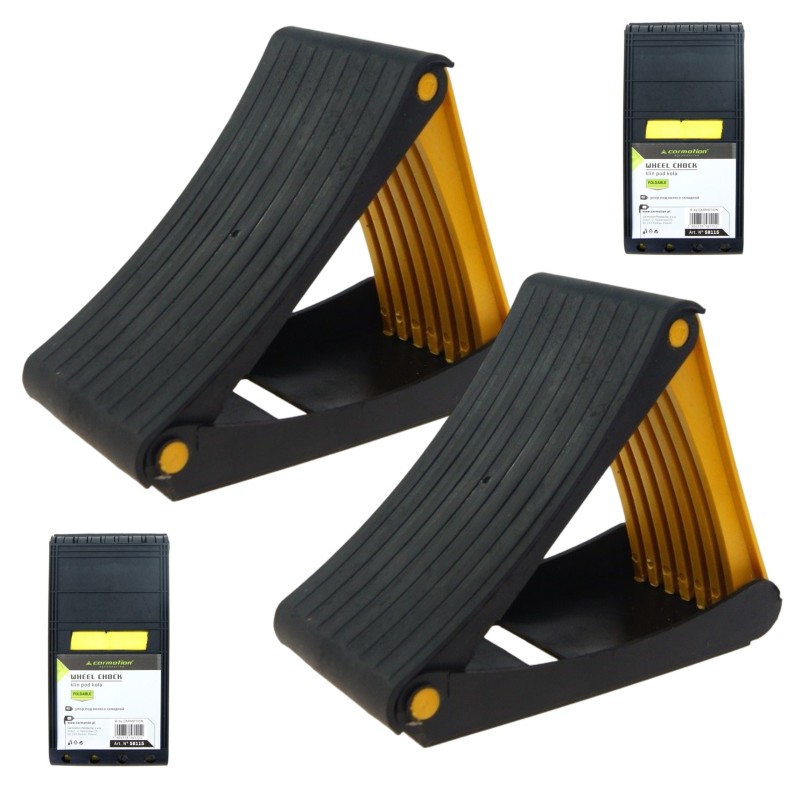 2x KLIN POD KOŁO STOPER POD KOŁO AUTA PRZYCZEPKI BUS SKŁADANY
