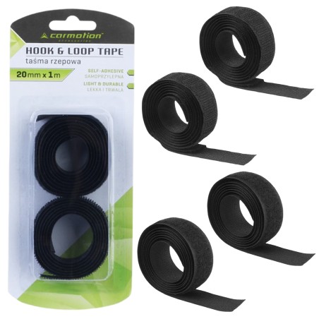 2x TAŚMA RZEPOWA RZEP SAMOPRZYLEPNY 20mm x 1m