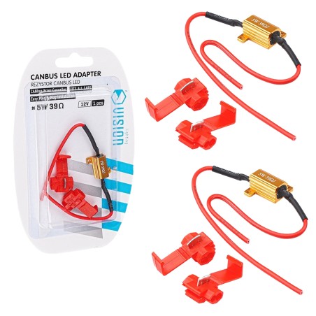 2x REZYSTOR OPORNIK CANBUS OSZUKIWACZ LED 39 OHM 5W
