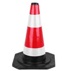 2x PACHOŁEK DROGOWY SŁUPEK OSTRZEGAWCZY ODBLASKOWY GUMOWY ELASTYCZNY 45CM