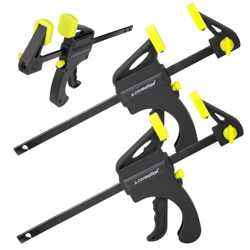 2x ŚCISK STOLARSKI JEDNORĘCZNY SZYBKOZACISKOWY ŚCISK 100 x 190mm