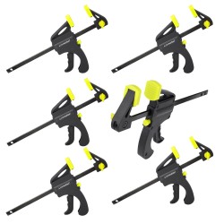 5x ŚCISK STOLARSKI JEDNORĘCZNY SZYBKOZACISKOWY ŚCISK 100 x 190mm