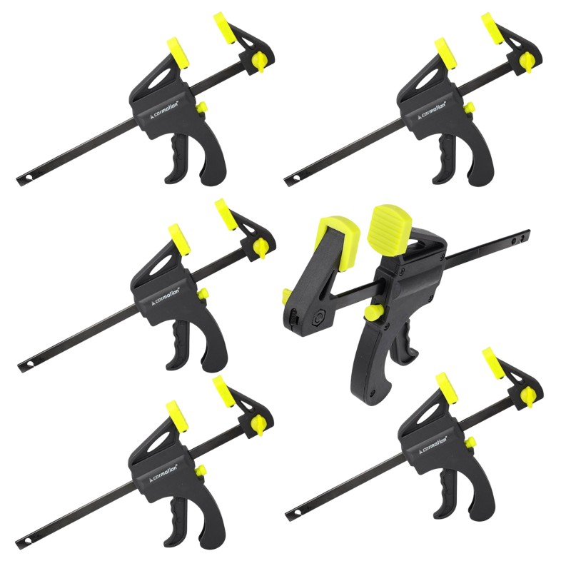 5x ŚCISK STOLARSKI JEDNORĘCZNY SZYBKOZACISKOWY ŚCISK 100 x 190mm