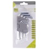 ZESTAW KLUCZY IMBUSOWYCH HEX KULISTE KLUCZ IMBUS 1,5-10mm 130mm 9szt