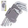 ZESTAW KLUCZY IMBUSOWYCH HEX KULISTE KLUCZ IMBUS 1,5-10mm 130mm 9szt